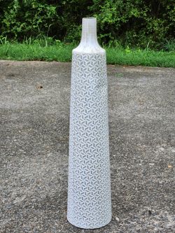 36" Patterned Modern Bottle Floor Vase