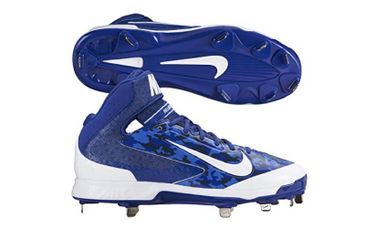 Nike size 13 mid camo cleats blue