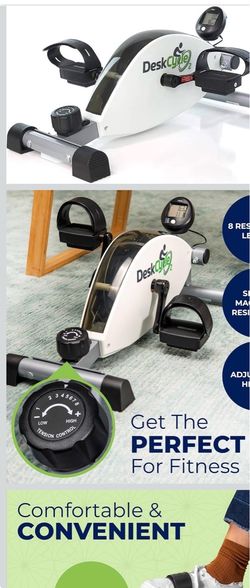 DeskCycle Under Desk Bike Pedal Exerciser - Stationary Bikes for Home & Office - Standard and Adjustable Height Versions