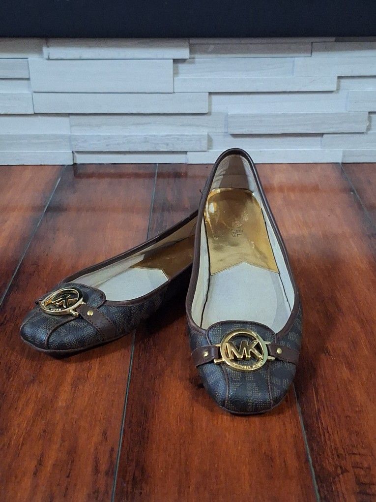 Michael Kors Brown Ballet Flats Size 11
