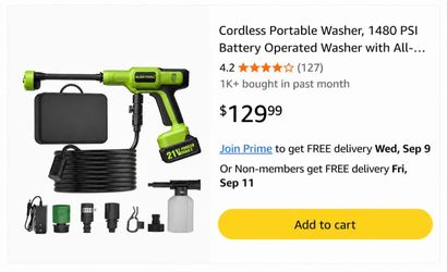 Cordless Pressure Washer