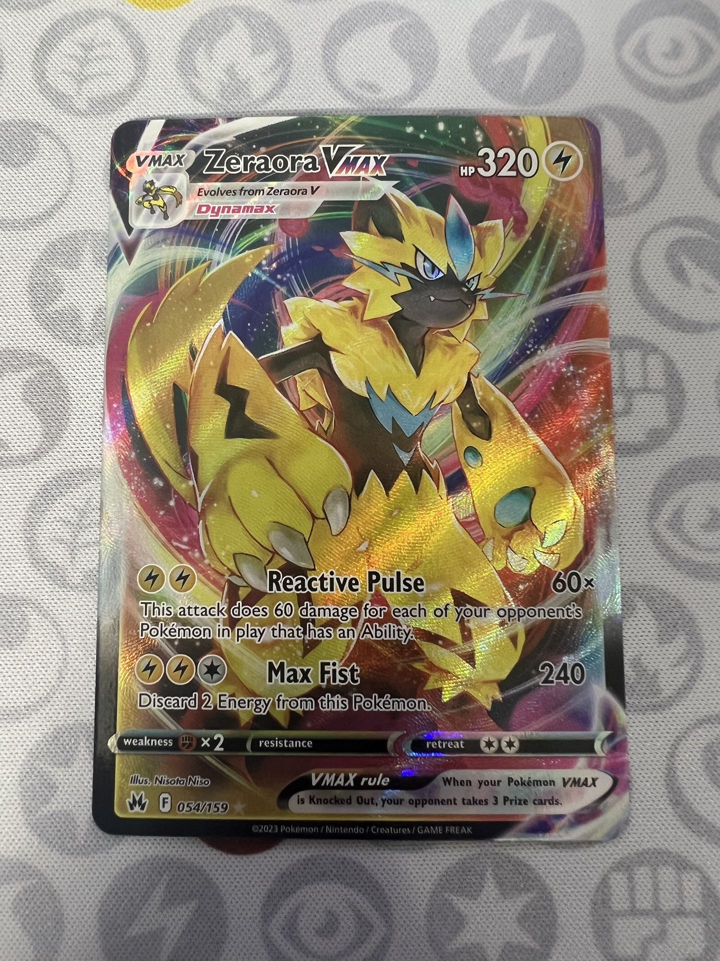 Pokémon: Zeraora VMAX - Crown Zenith