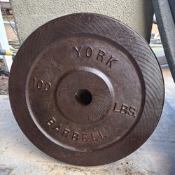 York Milled 100 lb Plate 