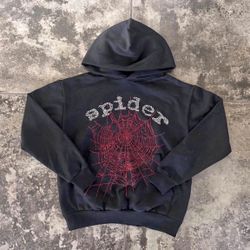 Gem Black And White Spider Hoodie