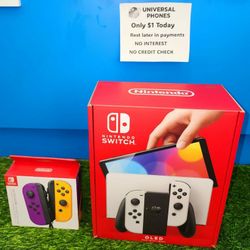 NINTENDO SWITCH OLED CONSOLE NEW IN BOX $1 DOWN TODAY REST IN PAYMENTS.NO CREDIT CHECK 