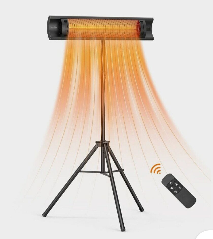 NEW - Luwior LWIH001 - Carbon Infrared Indoor/Outdoor Heater w/Remote, 1500W