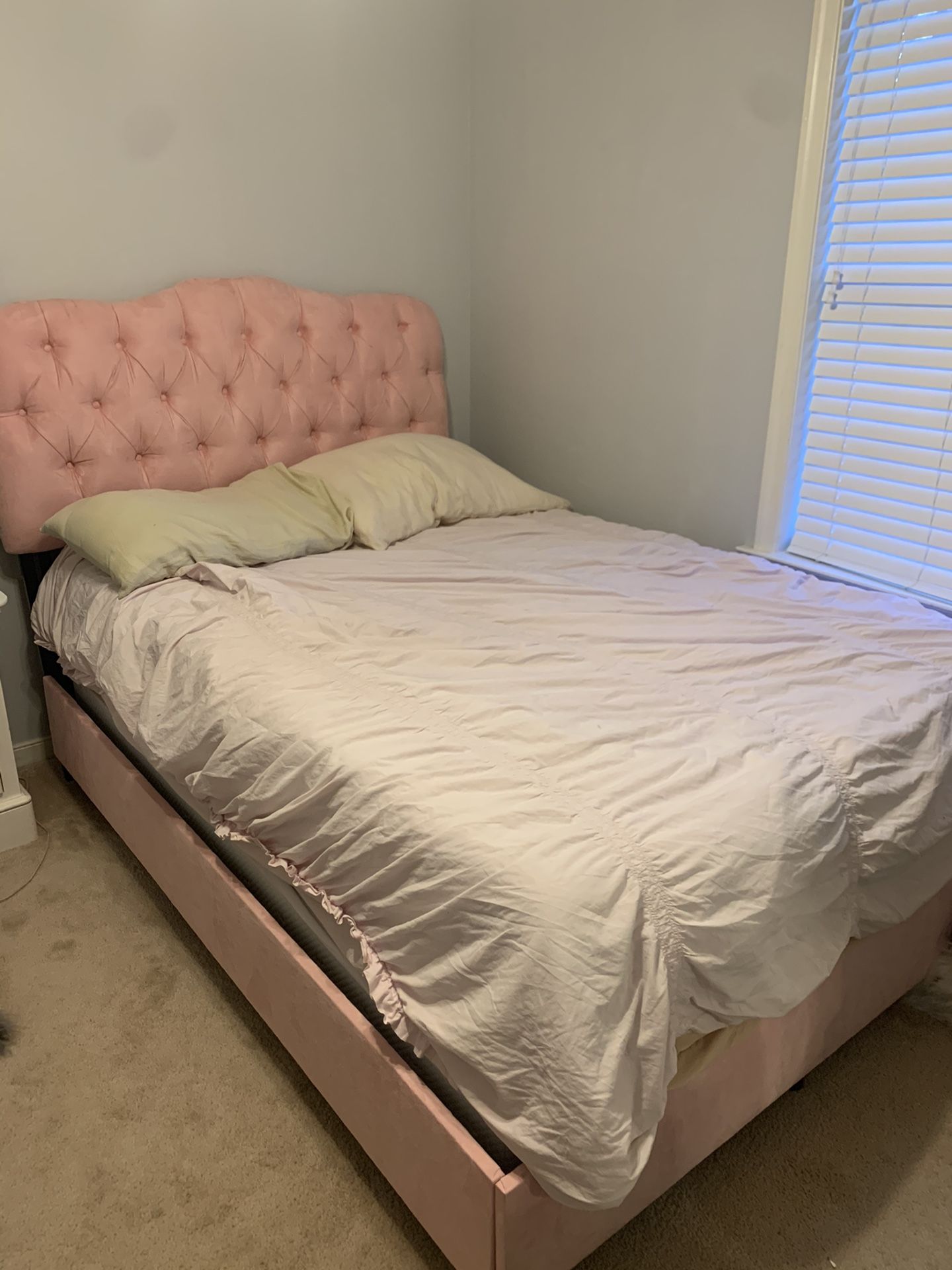 Full Size bed frame and mattresses