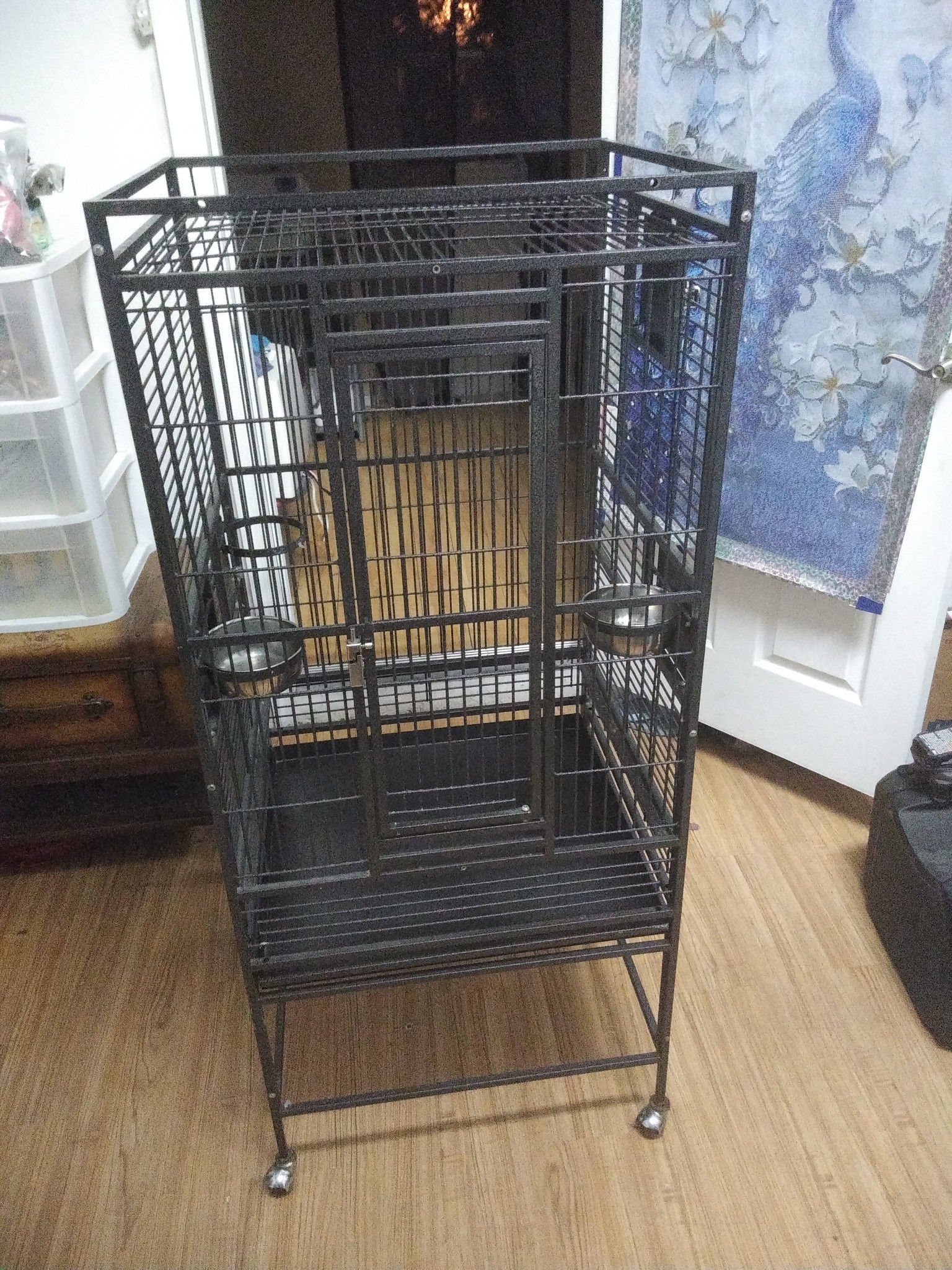 Big bird cage in good condition excellent shape 55 deep 24 wide 22 West