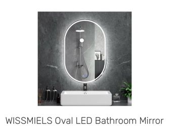 ESPEJO DE BAÑO LED OVALADO