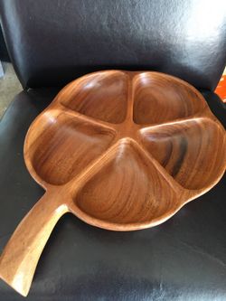 Really nice divided wood serving dish