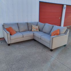FREE DELIVERY - Gray Sectional Sofa