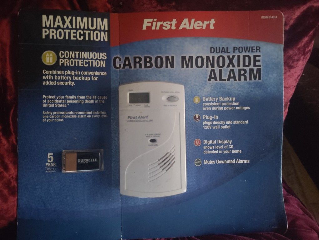 First Alert Carbon Monoxide Alarm New In Box
