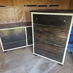 Refinished Dresser Set