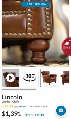 New Leather Jerome’s chair