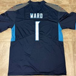 Tennessee Titans #1 Cam Ward Stitched Home Jersey 