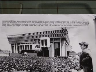 Original Wire Photo  Boston Bruins Reception 1972