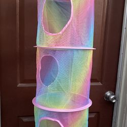 Rainbow Colorful Stuffed Animal Storage Net