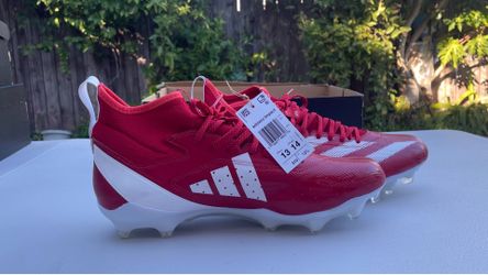 Adidas Adizero Impact Speed Juice Football Cleats Men’s Size 13 Red & White (BRAND NEW)