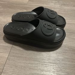 Oversized interlocking g slide, size 44, black