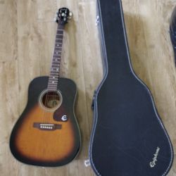 Gibson Epiphone PR-350VS Acoustic Guitar W/ Case