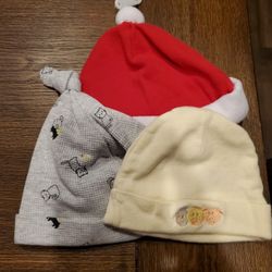 Infant Hats X3