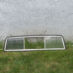 Rear Window Frame w/ Glass Just The Middle Window Is Missing