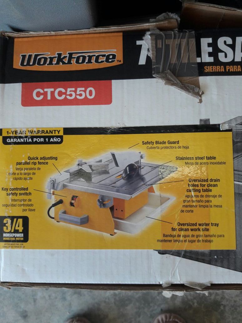 WorkForce CTC550 Tile Saw