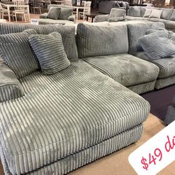 $50 Down Finance Sectional Sofa Loveseat Bedroom Set Queen Or King Bed Dresser Nightstand Chest Reclining Sectional Reclining Sofa Dining Table Chairs