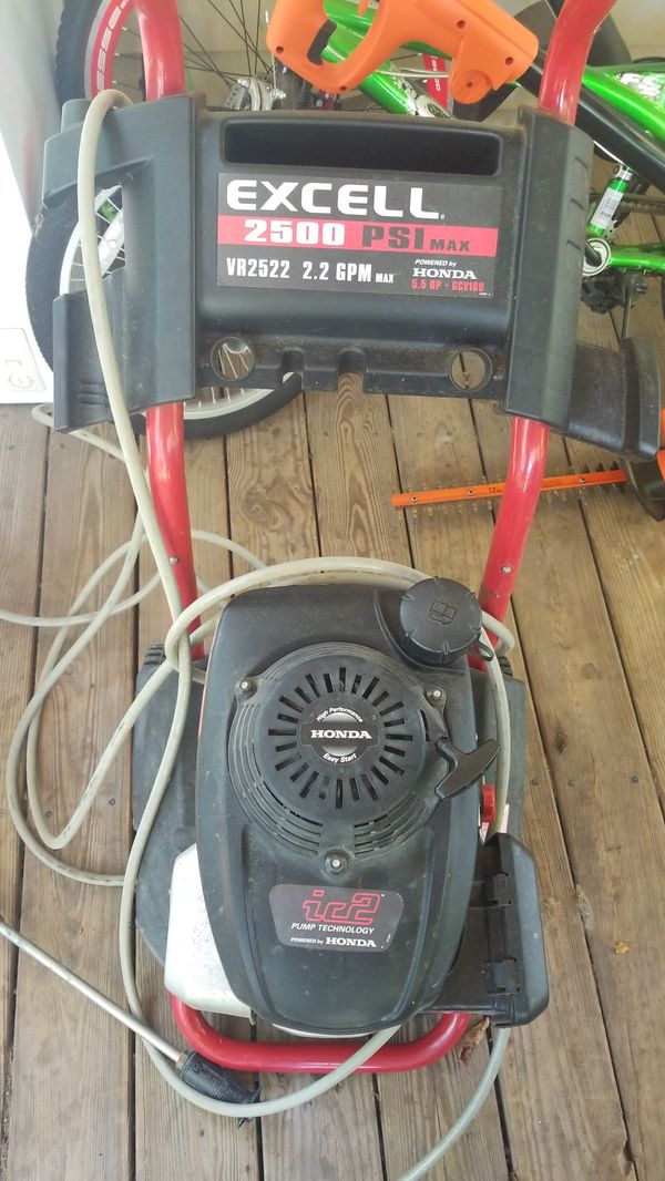 Excell power washer vr2522 honda for sale in norfolk va offerup