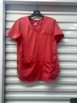 Ava Therese by Zavate Apparel Coral Women's Medical Scrub Top Size M
