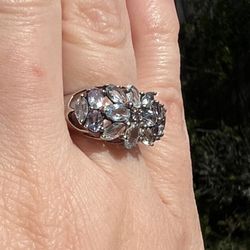 Aquamarine & Tanzanite Ring 6.25