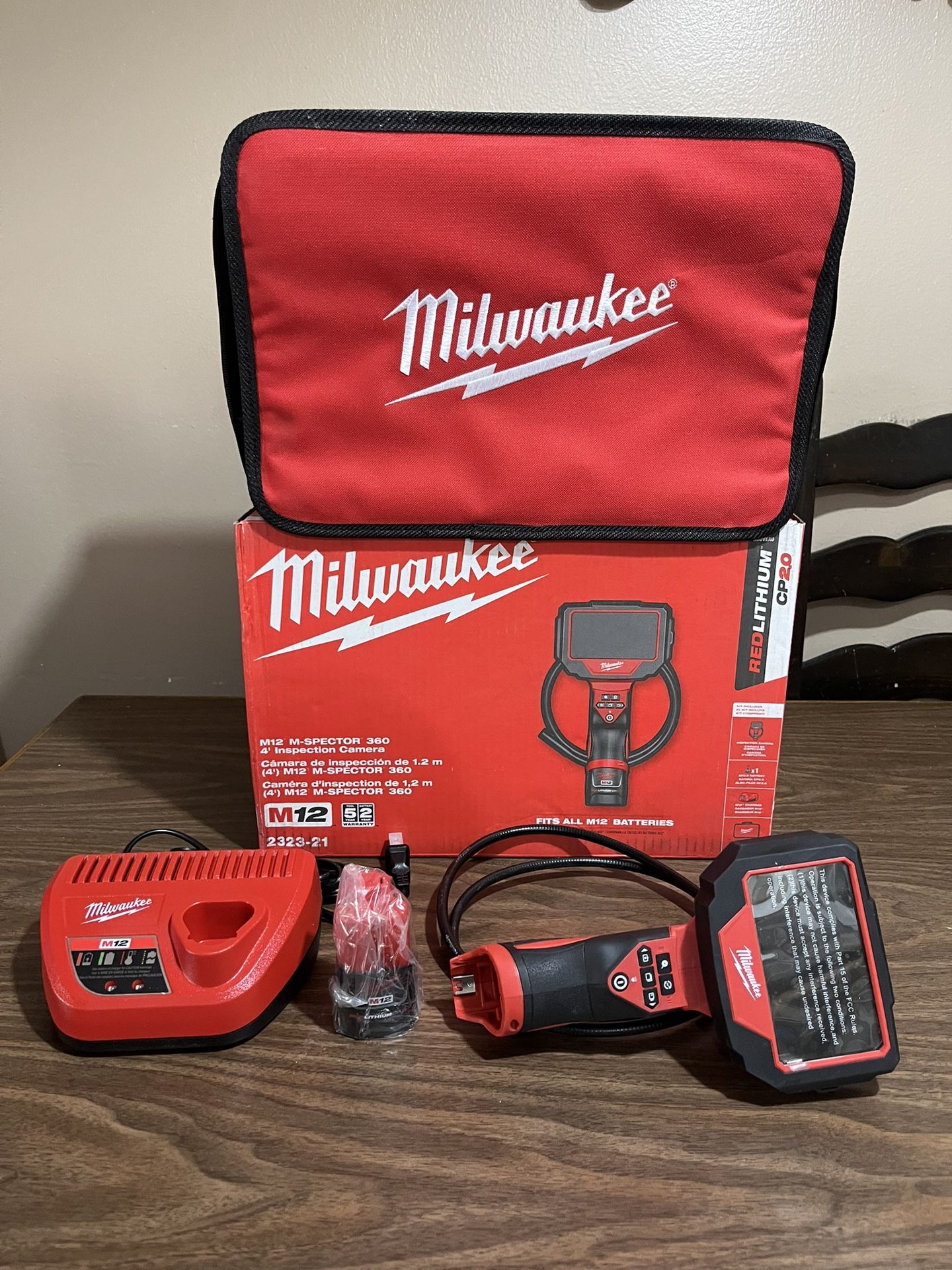 Milwaukee M12 M-Spector 360 4’ Inspection Camera Kit
