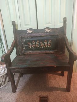 Antique wooden bench