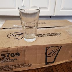 NEW Libbey 15789 14 oz DuraTuff Restaurant Basics Mixing Glass Clear Bar Drinking Lot of 24 