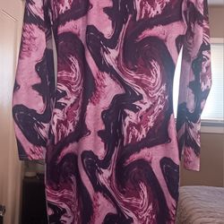 Multi-Color Fitted Bodycon Maxi Dress