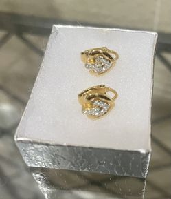 Swarovski Heart Shaped Clip-on Earrings