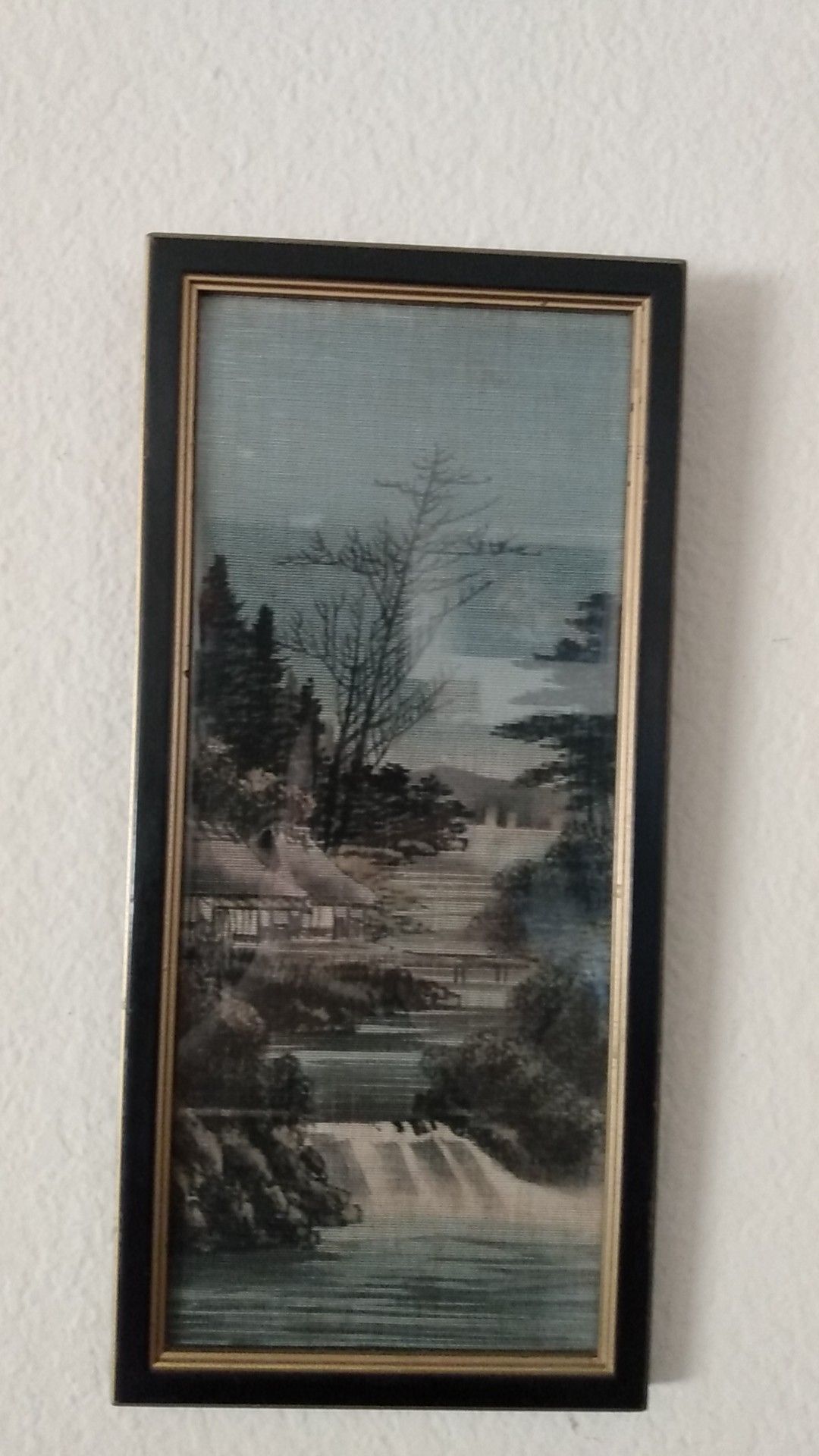 π―π΅ vintage Japanese textile art framed, matted π