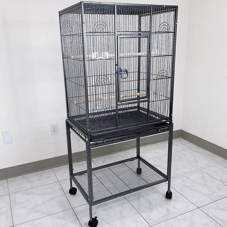 $95 (New in box) Large 53” bird cage for parakeet parrot cockatiel canary finch lovebird, size 24x17x53” 