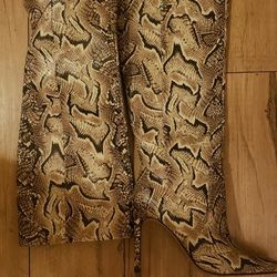 Vince Camuto Knee-hi  Snakeskin Boots
