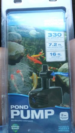 Total pond 330 gal per hour