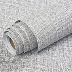 NEW 3 Rolls Grey Peel & Stick Wall Paper 15.7”X120” Each