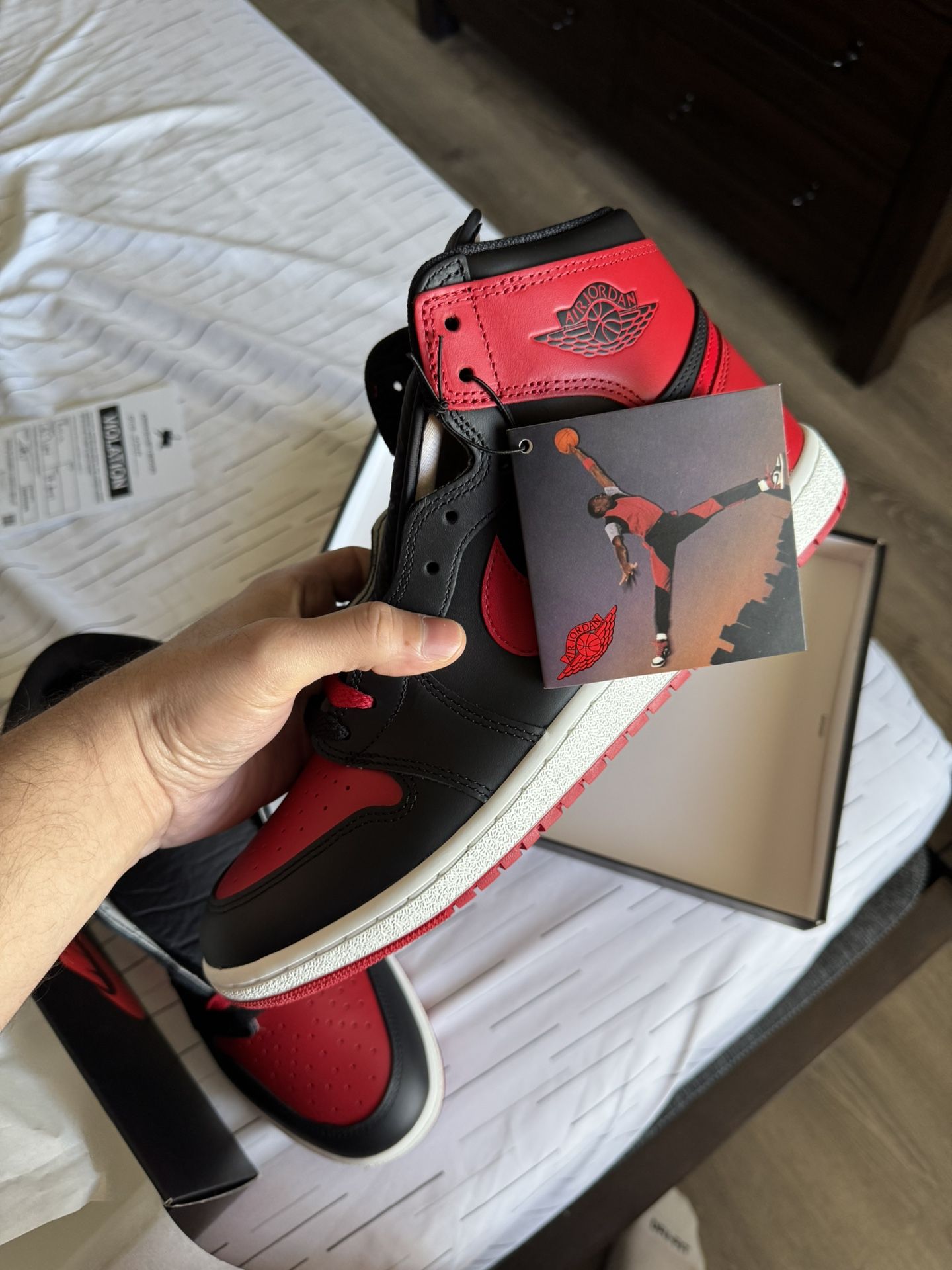 Size 12 Mens Nike Air Jordan 1 Retro High '85 OG Bred 2025 In Hand