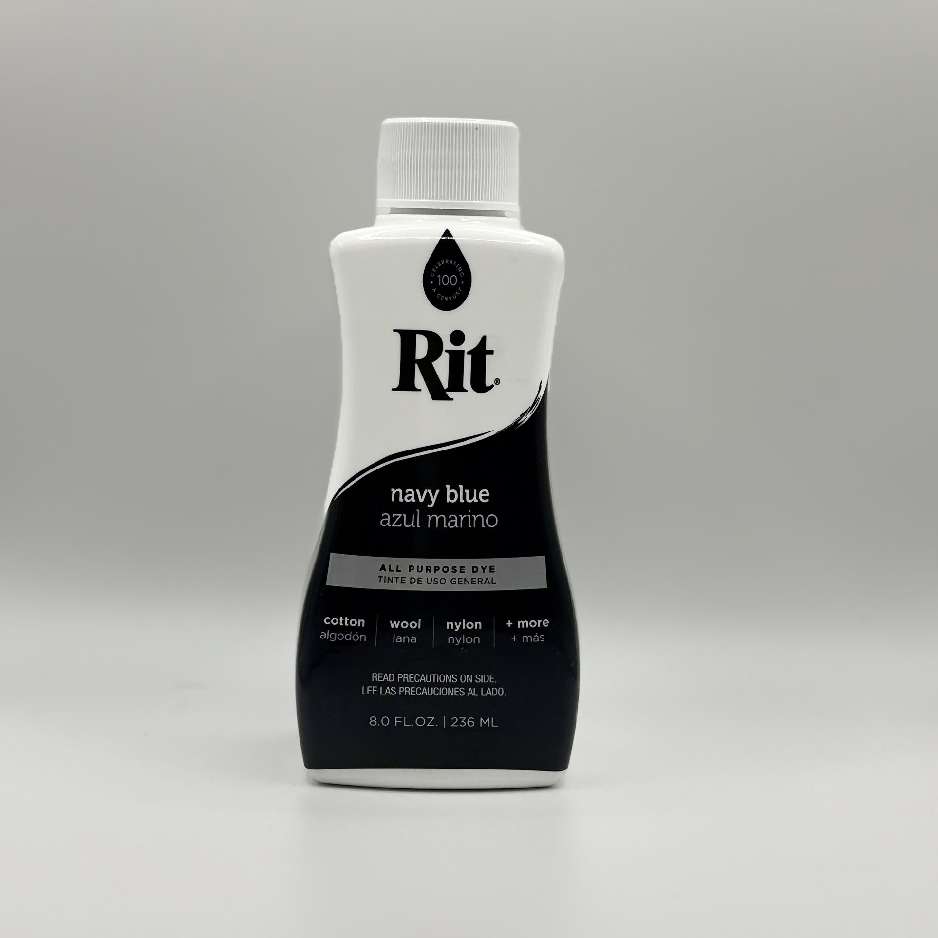 Rit Navy Blue All-Purpose Fabric Dye 8oz for Cotton Wool Nylon Rayon Linen Silk