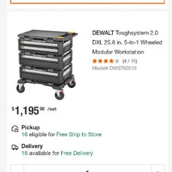 DeWalt 2.0 Tough System Rolling Cart