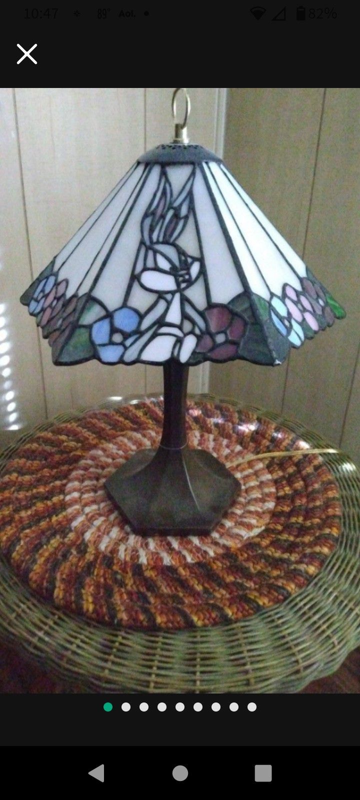 HTF Ltd Edition Dale Tiffany Looney Tunes Lamp