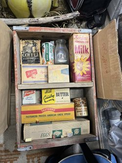 Vintage Coca Cola Crate With Vintage Food Decor