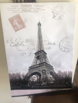 Paris canvas picture