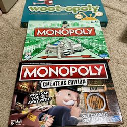 Monopoly board games bundle