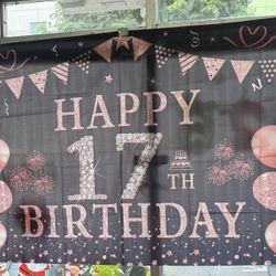 Happy birthday Banner 17th