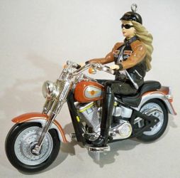 Set of 2 Harley Barbie Ornaments
